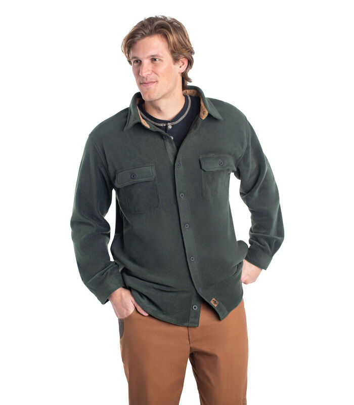 Men's Heavyweight Navigator Fleece Shirt image number 2