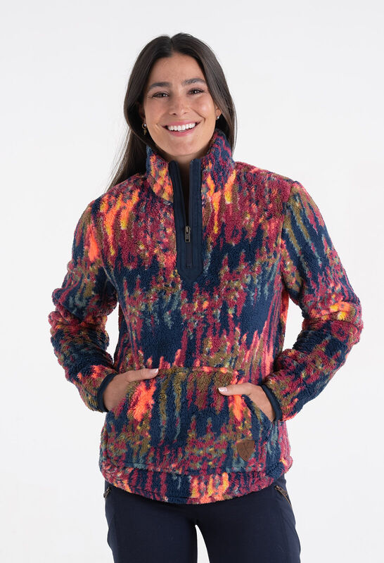Women's Fuzzy Hide Fleece Pullover image number 3