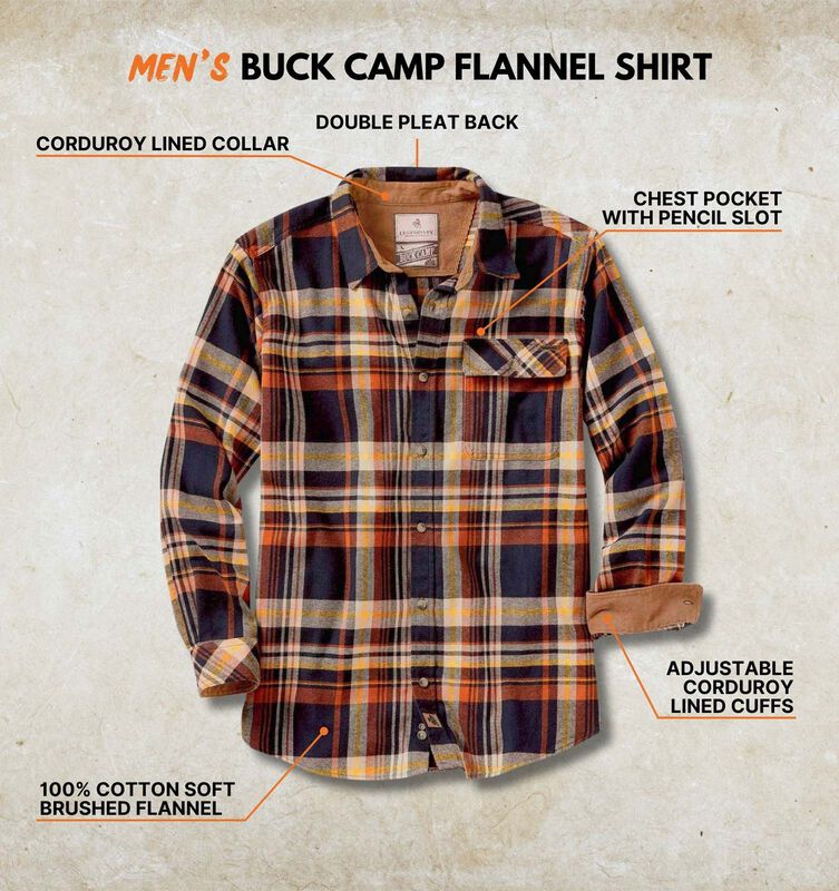 Men's Buck Camp Flannel Shirt image number 2