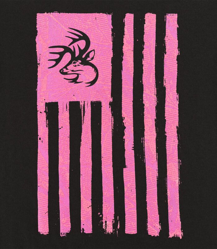 Women's Legendary Pink Camo Flag Short Sleeve T-Shirt image number 2