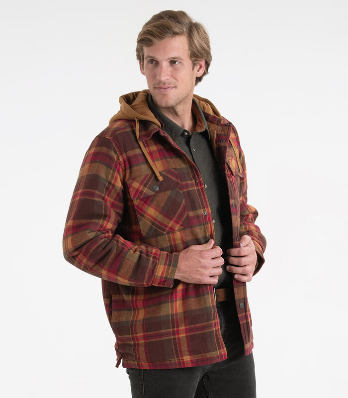Men's Concealed Carry Maplewood Hooded Shirt Jacket image number 5