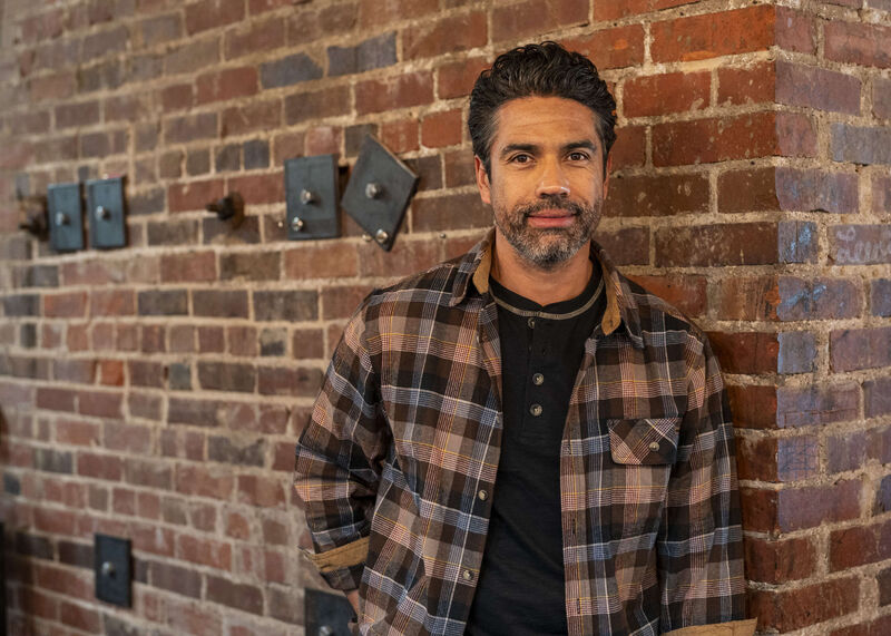 Men's Maverick Slub Henley Long Sleeve Shirt image number 5