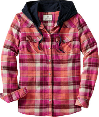 Women's Lumber Jane Hooded Flannel Shirt