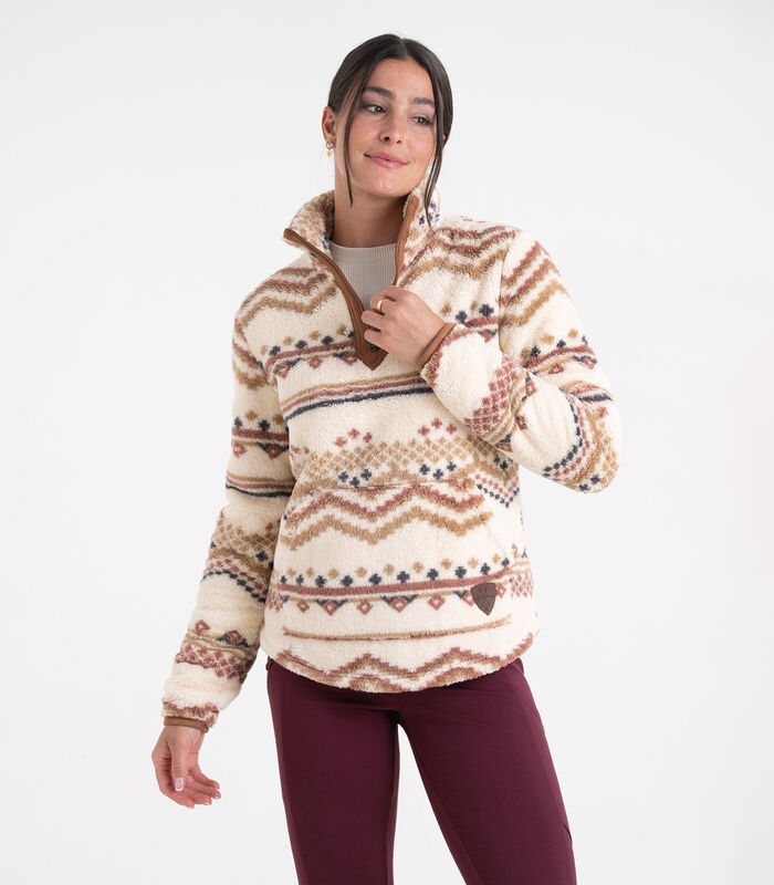 Women's Fuzzy Hide Fleece Pullover image number 2