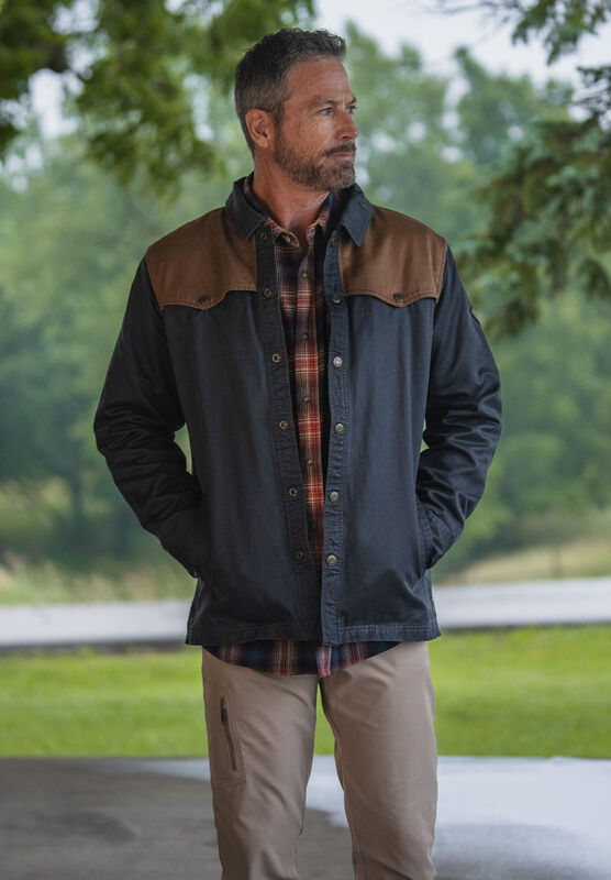 Men's Lonestar Waxed Canvas Shirt Jacket image number 2
