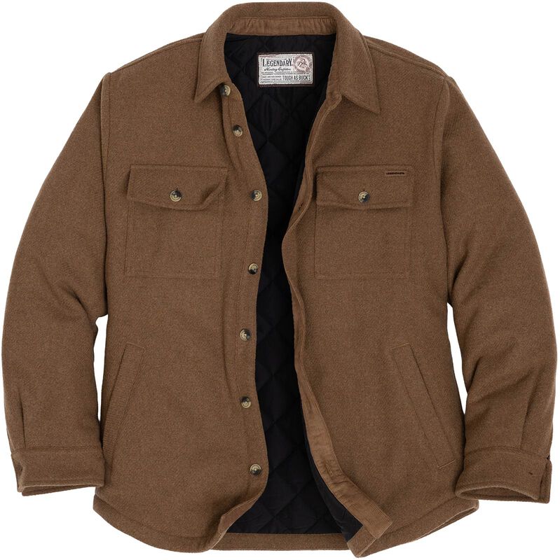 Men&rsquo;s Tough as Buck Legacy Insulated Button Up Wool Shirt Jacket image number 0