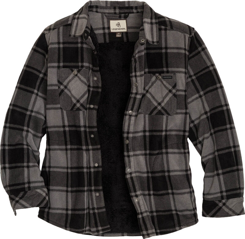 Men's Navigator Fleece Bonded Berber Snap Shirt Jacket image number 0
