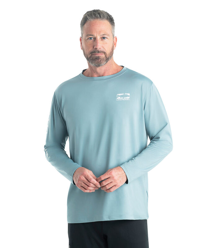 Men's Dry Fit UPF Sun Protection Long Sleeve T Shirt image number 3