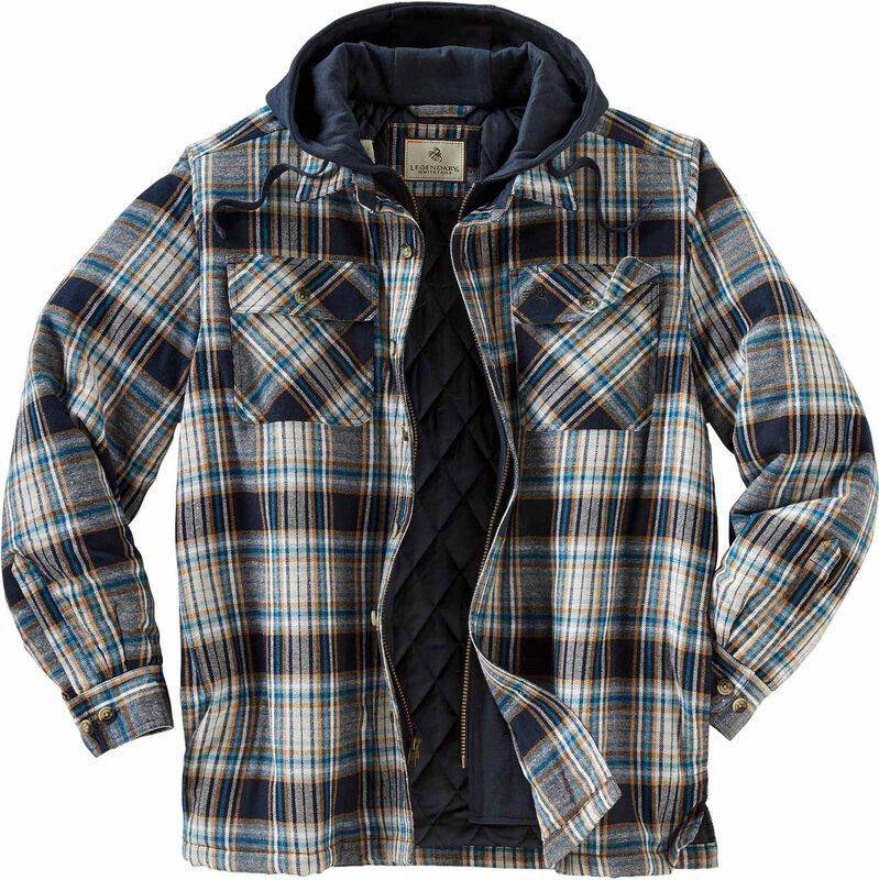 Men's Maplewood Hooded Flannel Shirt Jacket image number 0