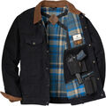Men's Concealed Carry Hideout Flannel Lined Canvas Jacket