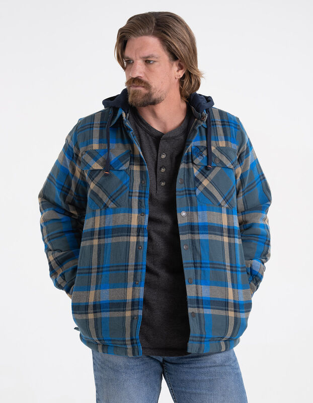 Men's Concealed Carry Maplewood Hooded Shirt Jacket image number 3