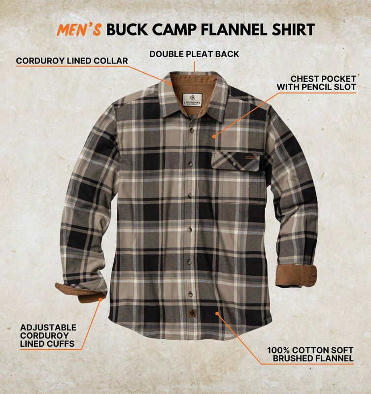 Men's Buck Camp Flannel Shirt image number 2