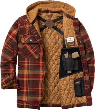 Men's Concealed Carry Maplewood Hooded Shirt Jacket