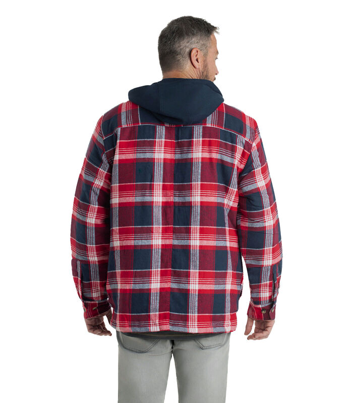 Men's Maplewood Hooded Flannel Shirt Jacket image number 4
