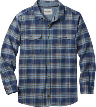 Brawny Plaid Long Sleeve Flannel Button Up Shirt