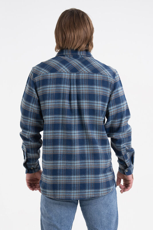 Brawny Plaid Long Sleeve Flannel Button Up Shirt image number 4