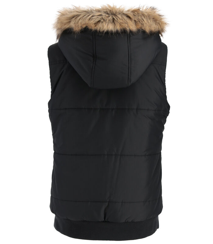 Women's Quilted Toggle Hooded Puffer Vest image number 2