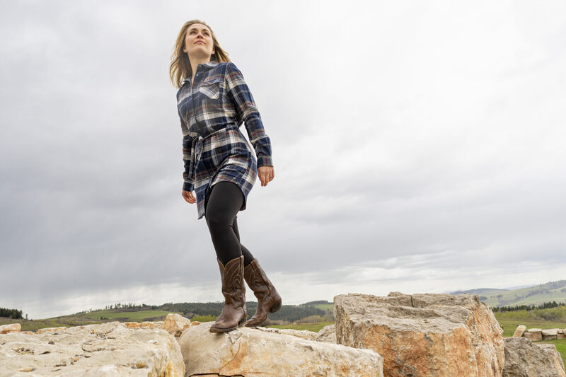 Women's Open Spaces Flannel Dress image number 4