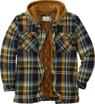 Men's Maplewood Hooded Flannel Shirt Jacket