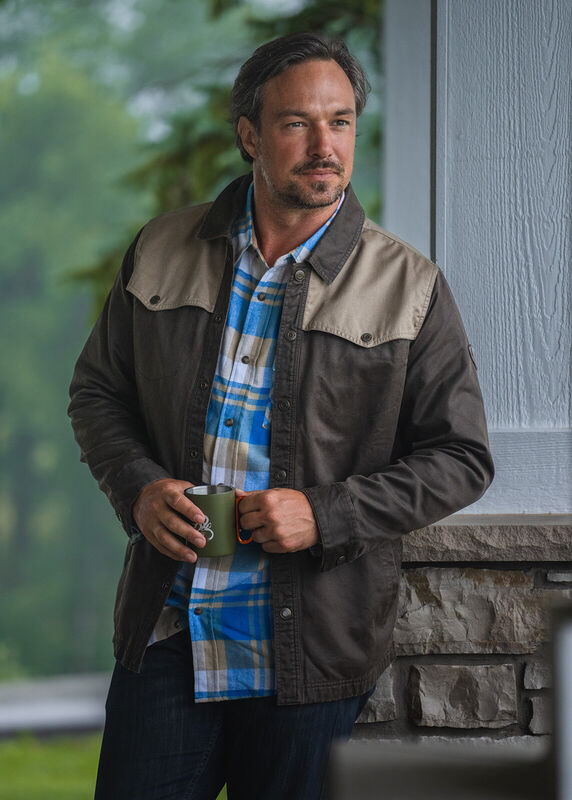 Men's Lonestar Waxed Canvas Shirt Jacket image number 2