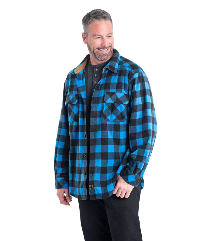Men's Heavyweight Navigator Fleece Shirt image number 3