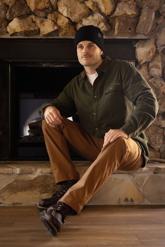 Men's Buck Camp Flannel Shirt image number 5