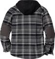 Men's Camp Night Berber Lined Hooded Flannel Shirt Jacket