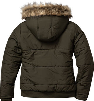 Women's Quilted Toggle Hooded Lined Puffer Jacket