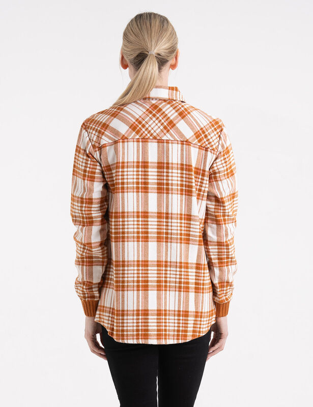 Women's Heritage Flannel Cardigan image number 3
