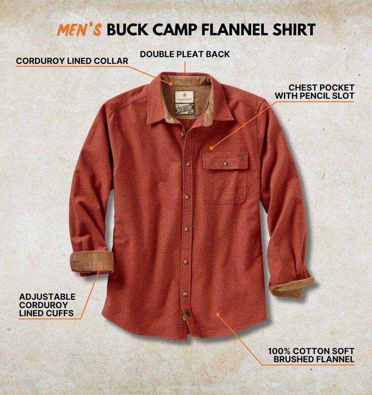 Men's Buck Camp Flannel Shirt image number 2