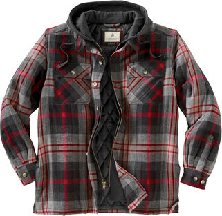 Men's Maplewood Hooded Flannel Shirt Jacket