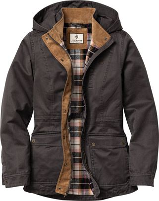 Women's Saddle Country Shirt Jacket with Removable Hood