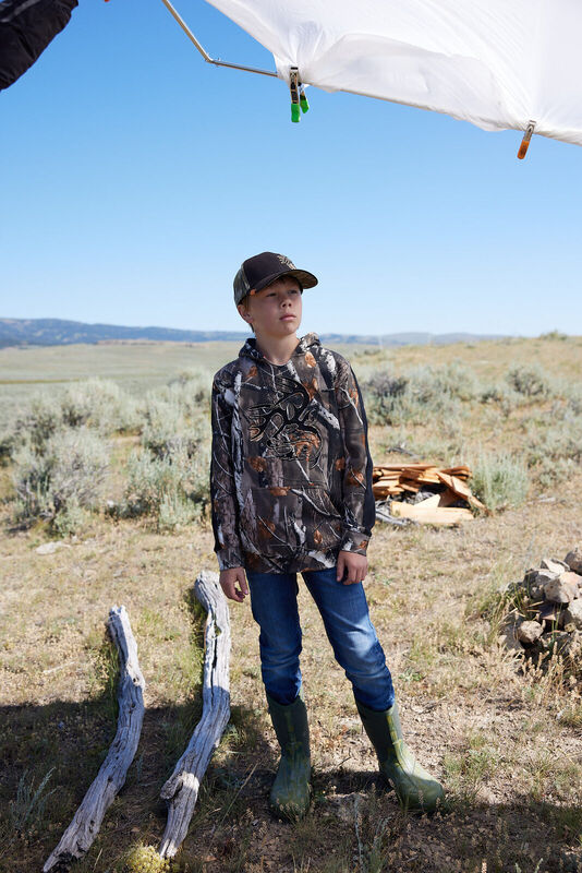 Kids Outfitter Camo Hoodie Sweatshirt image number 2