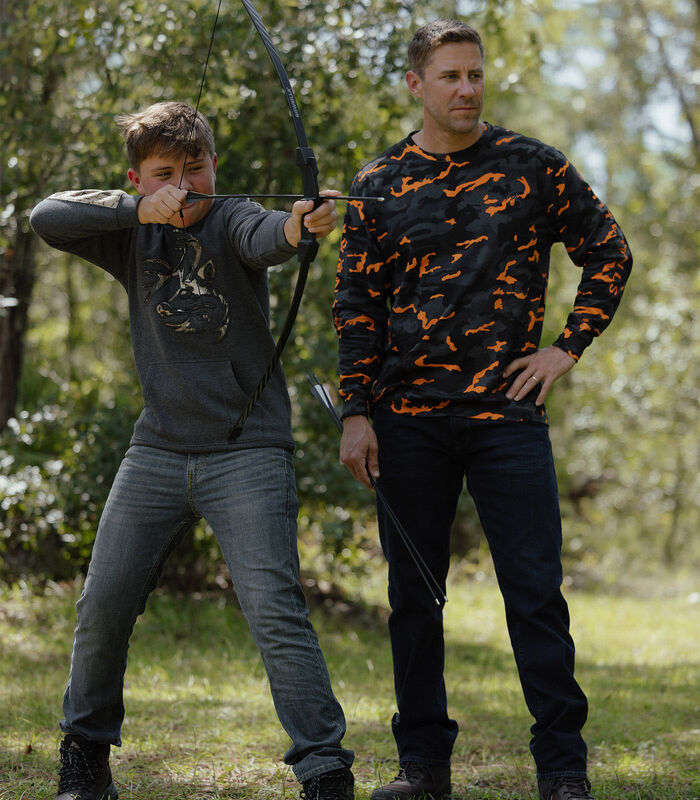 Kids Outfitter Camo Hoodie Sweatshirt image number 2