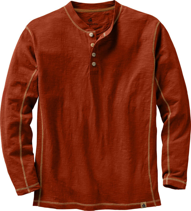 Men's Maverick Slub Henley Long Sleeve Shirt image number 0