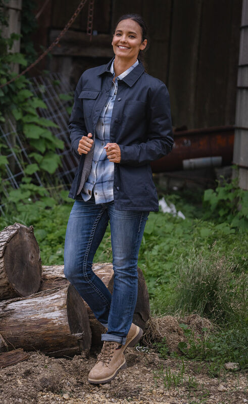 Women's Performance Waxed Cotton Shirt Jacket image number 4