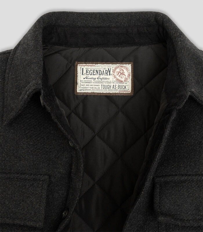 Men&rsquo;s Tough as Buck Legacy Insulated Button Up Wool Shirt Jacket image number 3