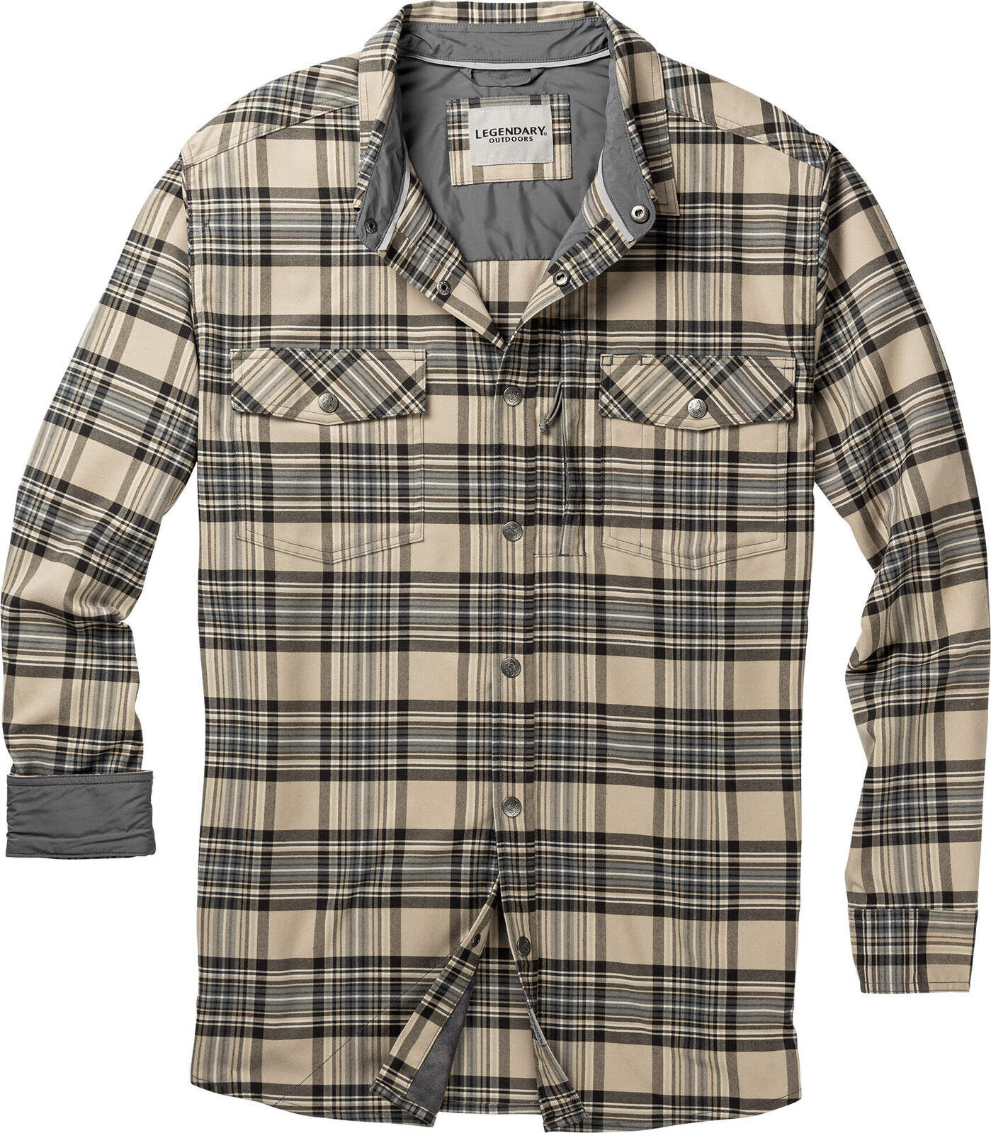 Men s Outdoors Performance Flannel Shirt Lightweight Quick Drying