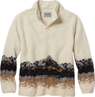 Legendary Outdoors Men's Sherpa Fleece Snap Up Pullover