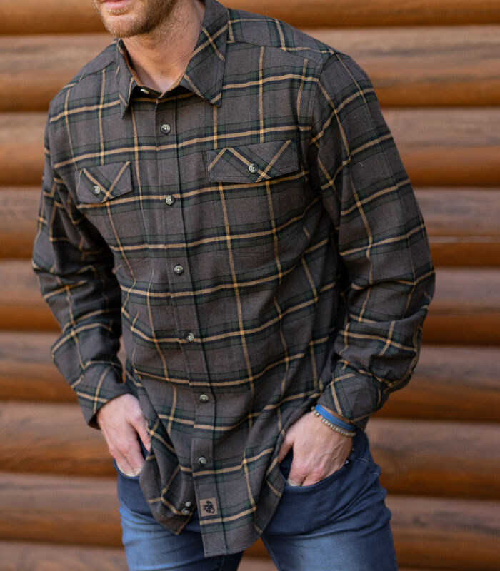 Men's Legendary Stretch Casual Flannel Shirt image number 3