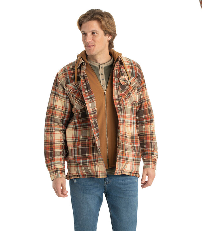 Men's Maplewood Hooded Flannel Shirt Jacket image number 3