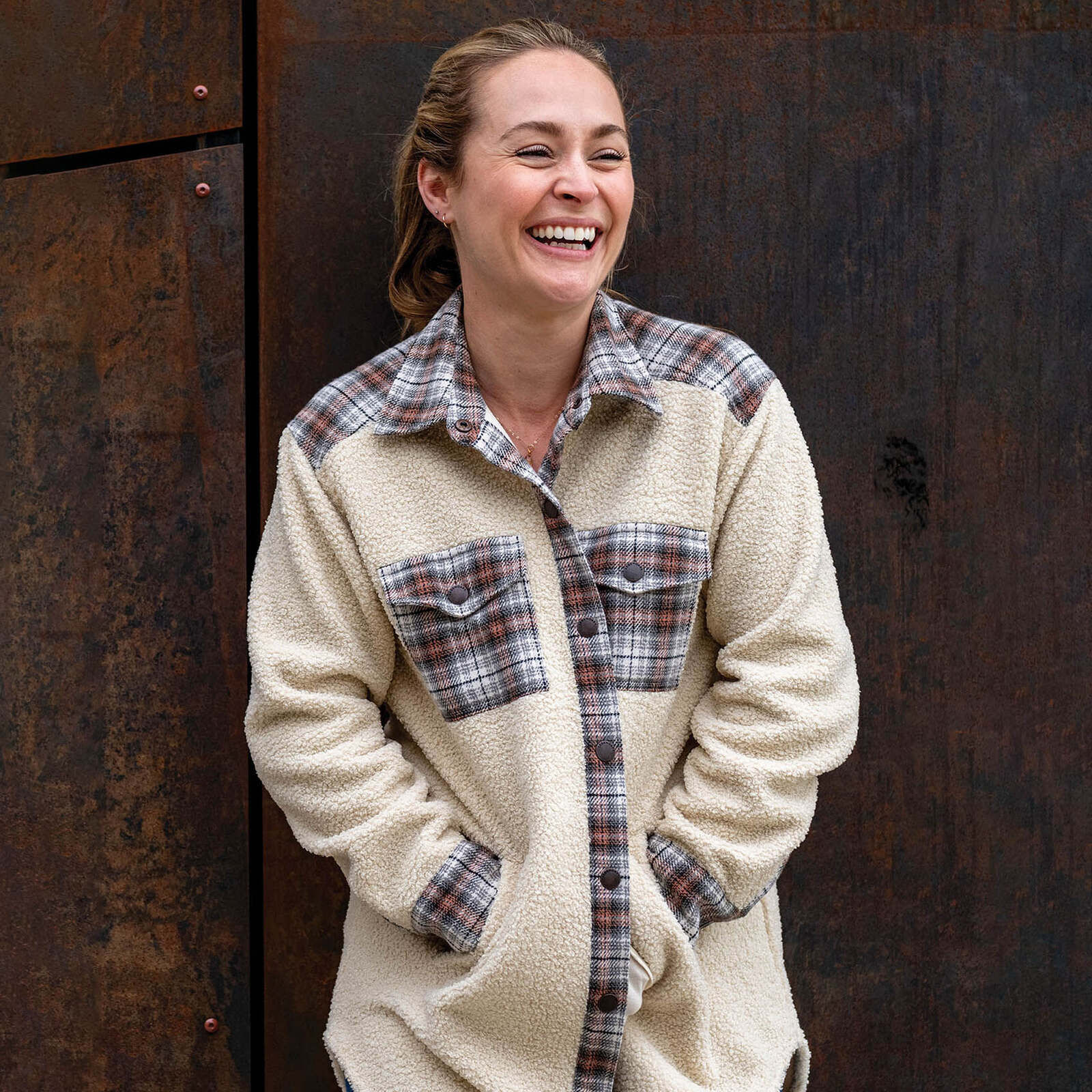 Women's Sherpa Shacket | Warm and Cozy Sherpa Shacket