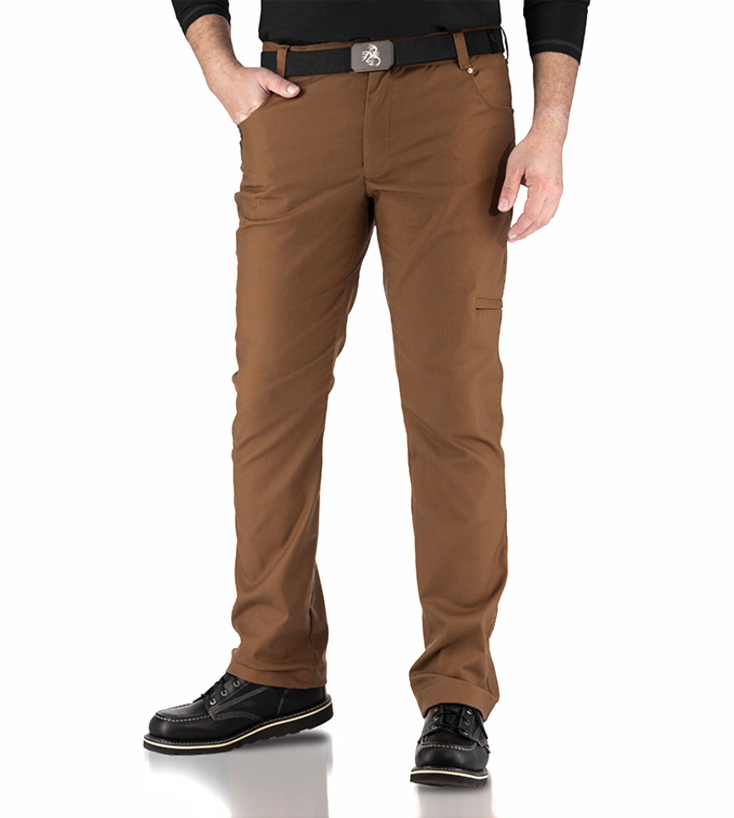 Men's Comfortable Stretch Canvas Pants | Five Secure Pockets