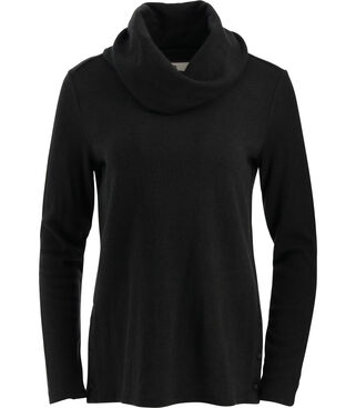 Womens Brushed Cowl Neckline Top