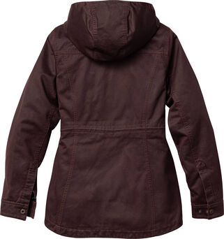 Women's Saddle Country Shirt Jacket with Removable Hood