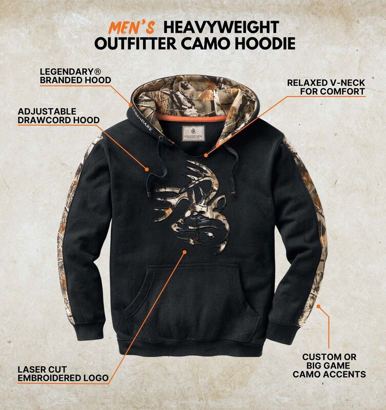 Men's Heavyweight Outfitter Camo Hoodie image number 2