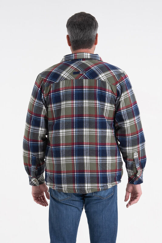 Men's Deer Camp Berber Lined Flannel Shirt Jacket image number 3