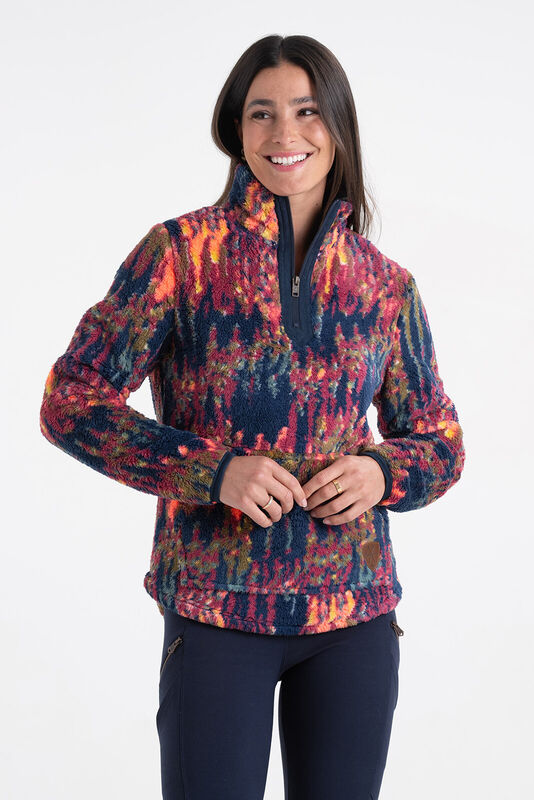 Women's Fuzzy Hide Fleece Pullover image number 2