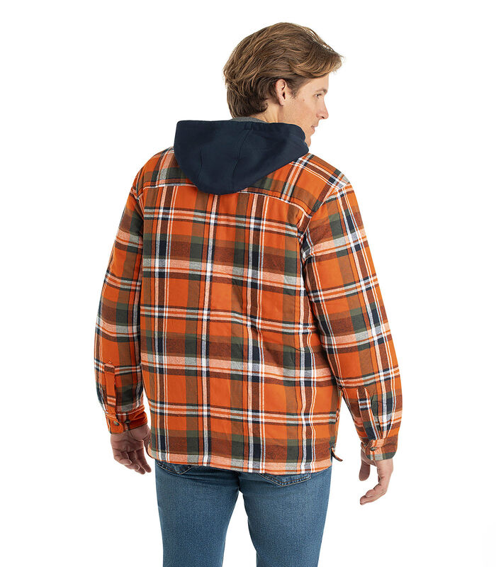 Men's Maplewood Hooded Flannel Shirt Jacket image number 4