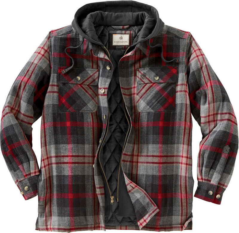 Men's Maplewood Hooded Flannel Shirt Jacket image number 0